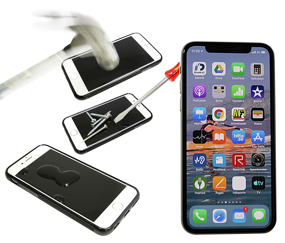 Full Frame Glas skydd iPhone 11 Pro (5.8) Billigamobilskydd.se